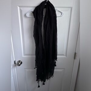 Black fashion scarf